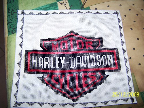 grille point de croix harley davidson