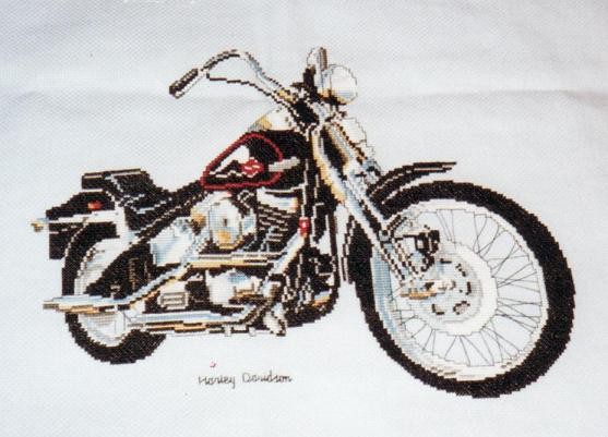 grille point de croix harley davidson