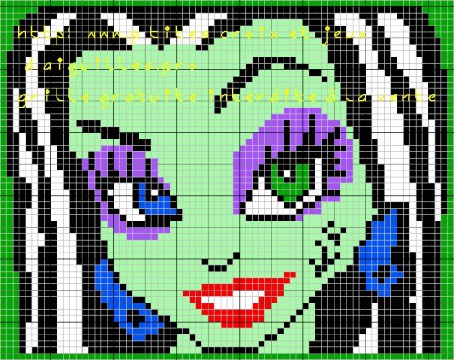 grille point de croix monster high