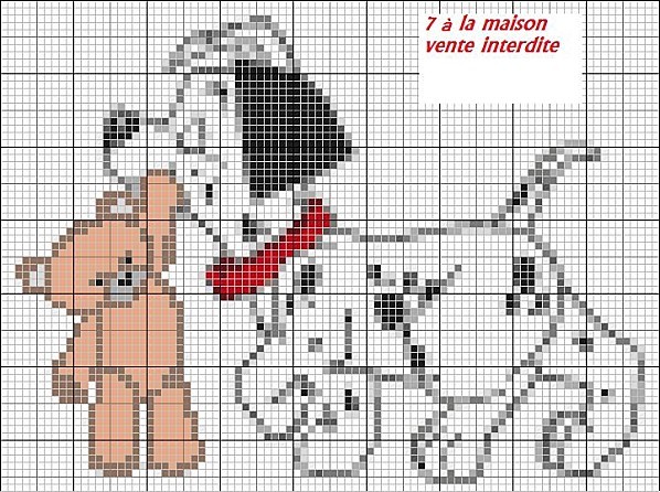 point de croix 101 dalmatiens