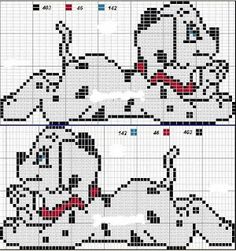 point de croix 101 dalmatiens