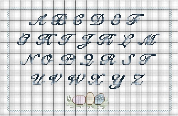 point de croix ecriture disney