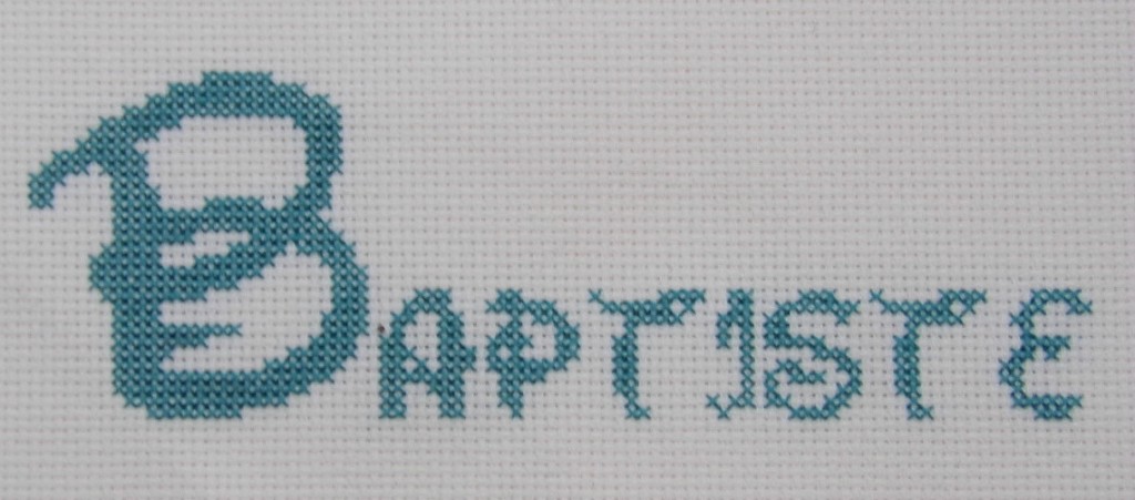 point de croix ecriture disney