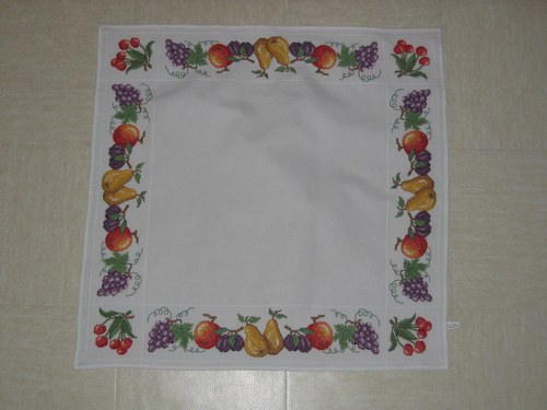 point de croix nappe de table