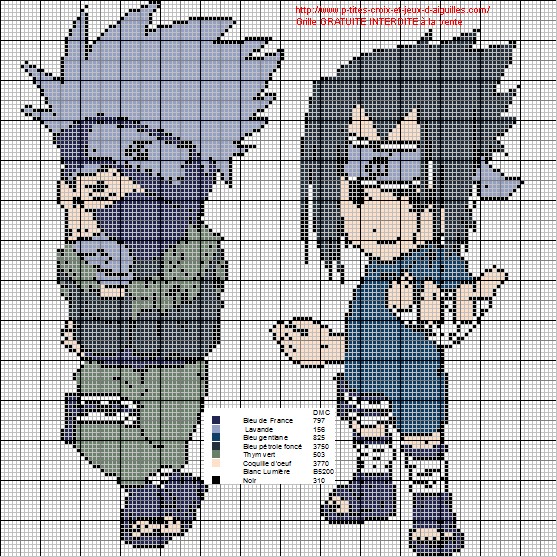 point de croix naruto