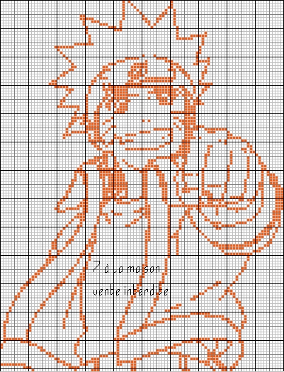 point de croix naruto
