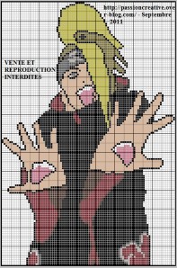 point de croix naruto