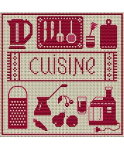grille point de croix cuisine