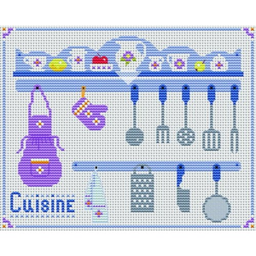 grille point de croix cuisine