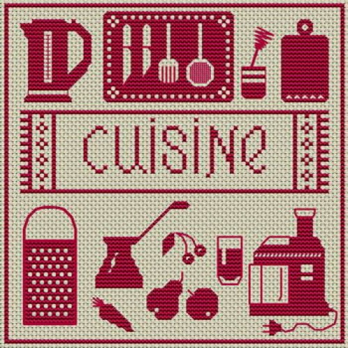 grille point de croix cuisine