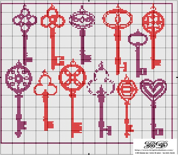 motif point de croix gratuit
